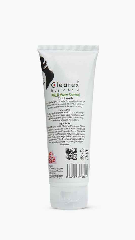 Clearex Kojic Acid Oil & Acne Control Facial Wash with Tea Tree Moisturizer