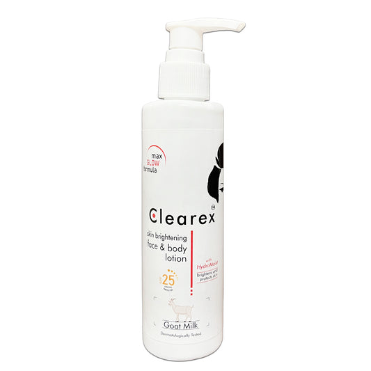 Clearex Goat Milk Skin Brightening Face & Body Lotion with SPF 25 – Deep Nourishment & Soft Glow Formula (200ml)