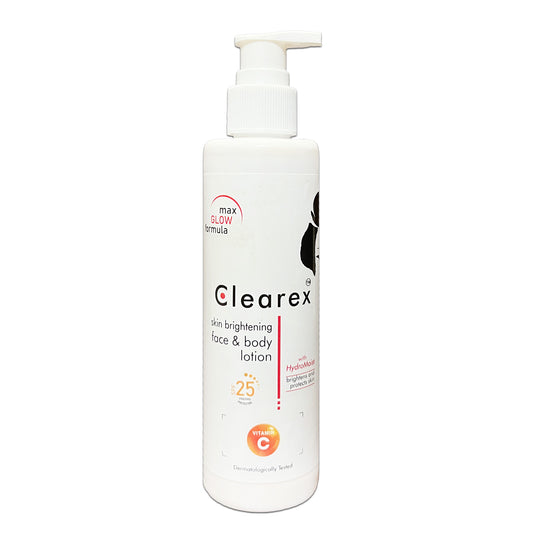 Clearex Vitamin C Skin Brightening Face & Body Lotion with SPF 25 – Radiant Glow & Even Skin Tone (200ml)